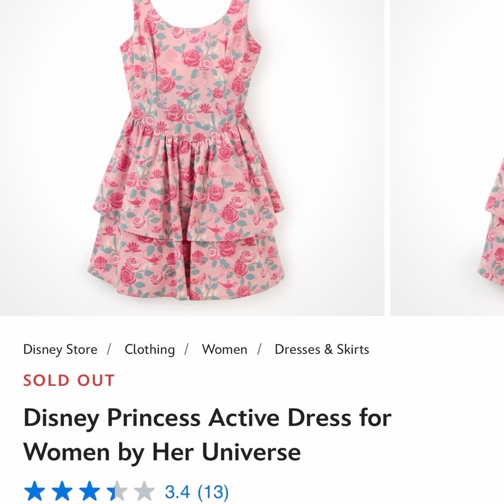 Disney Princess Active Tiered Mini Dress